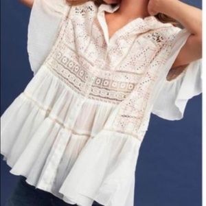 Anthropologie Flowy Blouse
